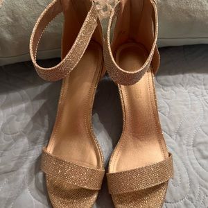 Danielle gold glitter shoes